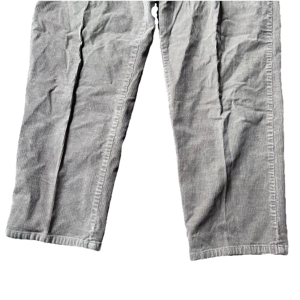 LL Bean Corduroy Pants Taupe Straight Leg Classic Women's 14 Petite - Picture 2 of 9